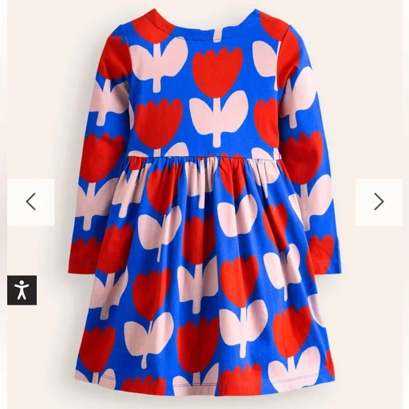 NEW Long-Sleeved Fun Jersey Dress 11-12 Years - Picture 9 of 10